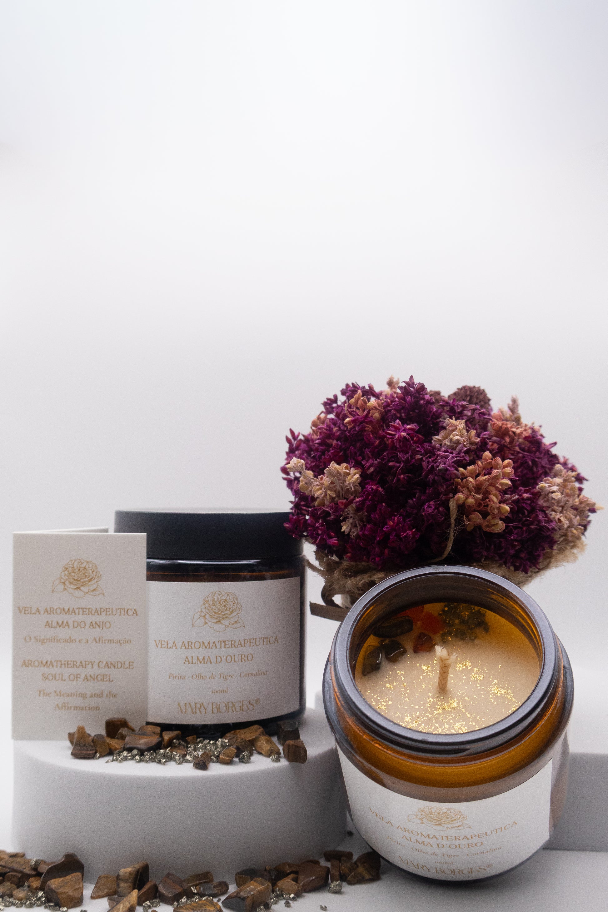 Vela Aromaterapeutica Alma D'Ouro