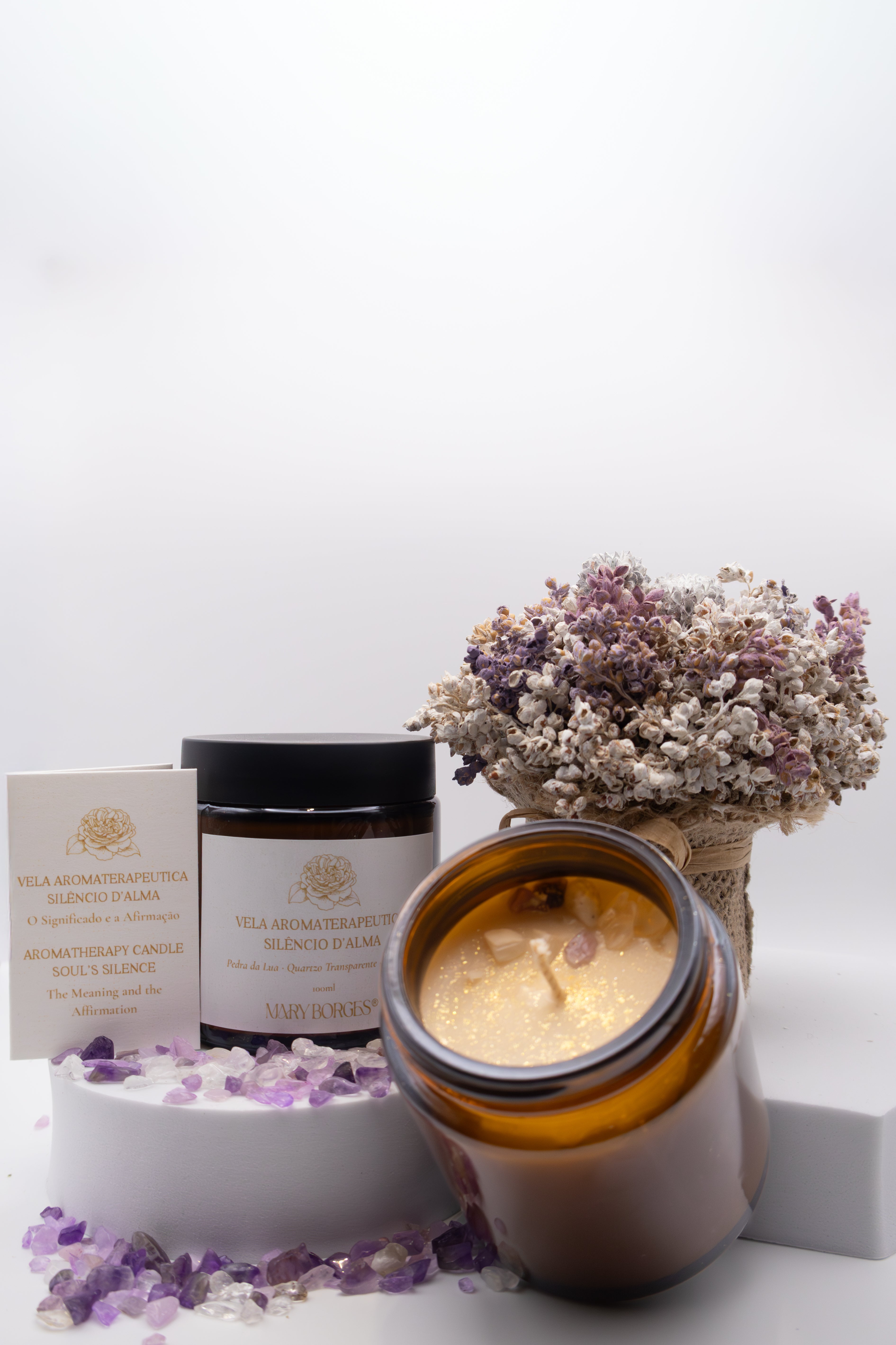 Vela Aromaterapeutica Silêncio D'Alma